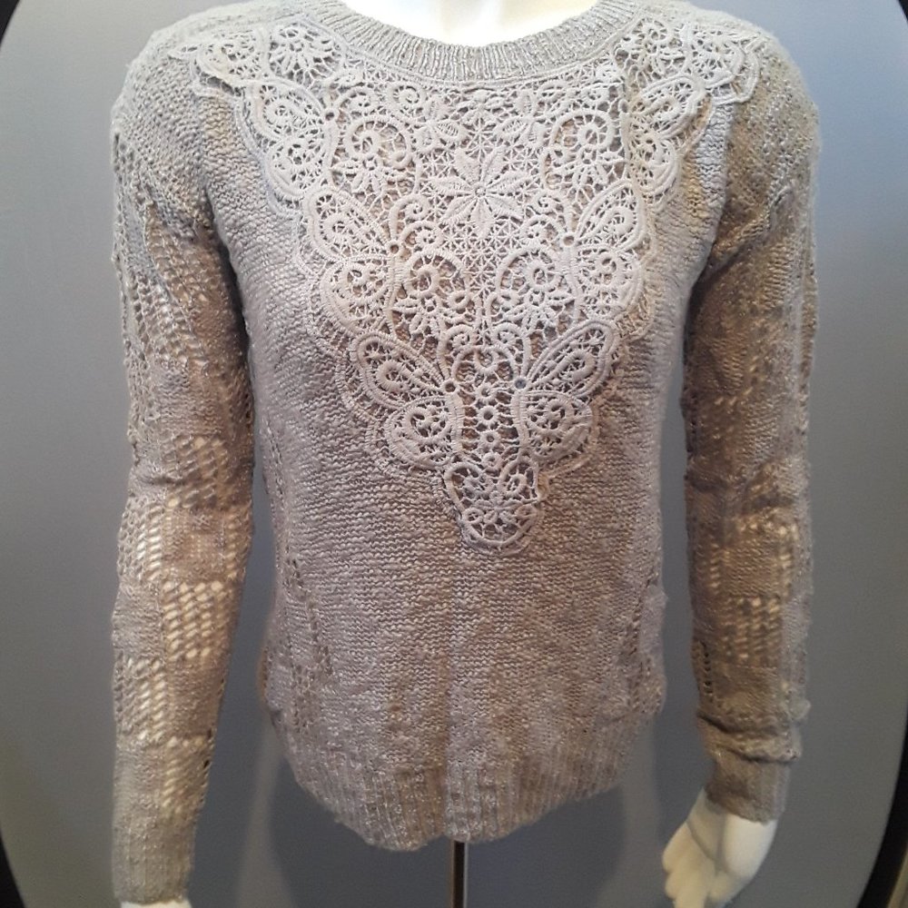 MARLED REUNITED CLOTHING CASUAL SWEATSHIRT FOR WOMEN - SIZE S - PEARL GRAY COLOR